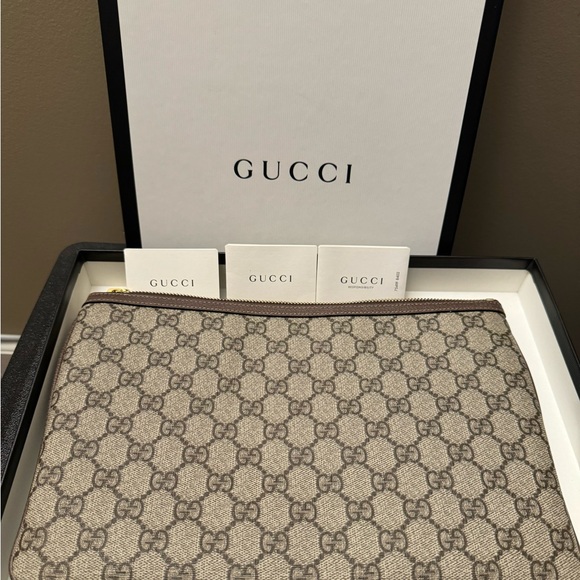 Gucci Ophidia GG Supreme Canvas Zip Pouch - Picture 4 of 8